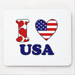 Tapis De Souris J'aime USA