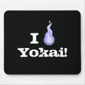 Tapis De Souris J'Aime Yokai ! Hitodama Fireball (Devant)