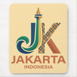 Tapis De Souris Jakarta Indonésie Asie du Sud-Est