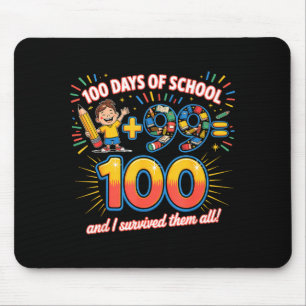 Tapis De Souris Jalon scolaire Conception pédagogique 100 jours d'