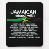 Tapis De Souris Jamaïcain Mélangé Avec La Jamaïque Fière (Devant)