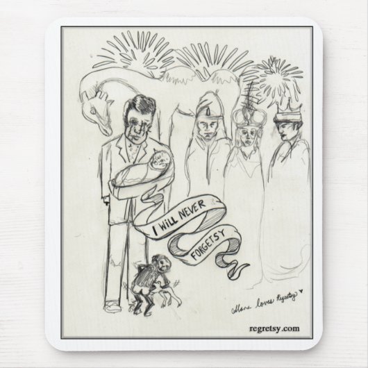 Tapis De Souris Jamais Forgetsy (Devant)