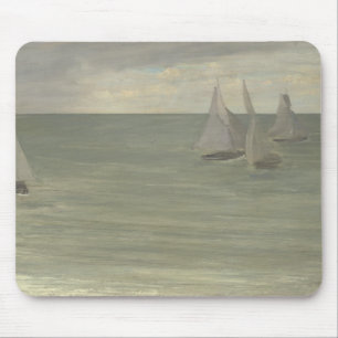 Tapis De Souris James Abbott McNeill Whistler - Trouville - Grey
