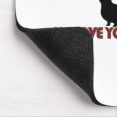 Tapis De Souris J'amour vous teckel de long temps (Coin)