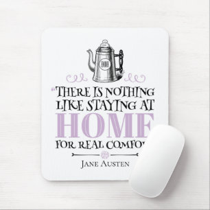 Tapis De Souris Jane Austen - Séjour à la maison - Café Pot