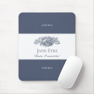 Tapis De Souris Jane Eyre - Lecteur Je L'Ai Marié - Doves gris fon