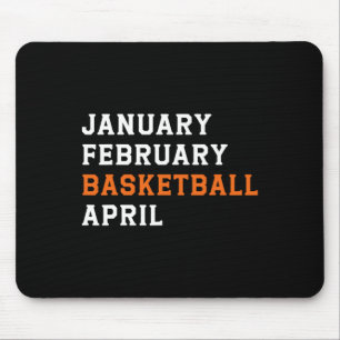 Tapis De Souris Janvier Février Basketball Avril Retro Fils Filles