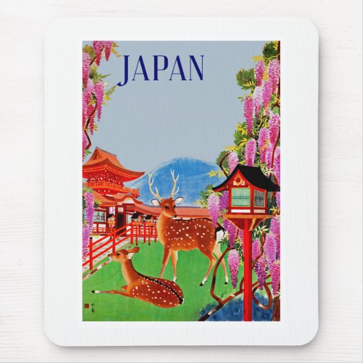 Tapis De Souris Japon avec le cerf (Devant)