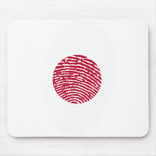 Tapis De Souris Japon Drapeau empreintes digitales Pays Fierté Ide (Devant)