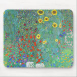 Tapis De Souris Jardin agricole avec tournesol par Gustav Klimt<br><div class="desc">Visitez mon magasin pour un design plus intéressant et plus de choix de couleurs => zazzle.com/colorfulworld*</div>