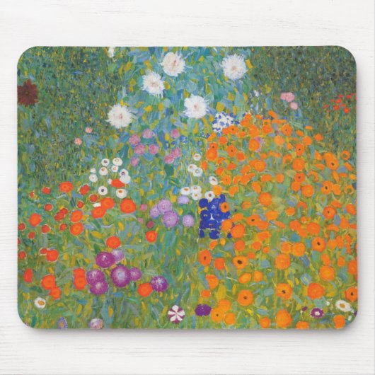 Tapis De Souris Jardin aux fleurs (Gustav Klimt) (Devant)