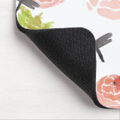 Tapis De Souris Jardin d'aquarelle de roses de libellules (Coin)