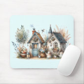 Tapis De Souris Jardin de chalet Whimsical (Avec souris)