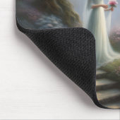 Tapis De Souris Jardin De Château Enchanté Avec Princesse (Coin)