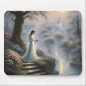Tapis De Souris Jardin De Château Enchanté Avec Princesse (Devant)