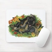 Tapis De Souris Jardin de chiots (Avec souris)