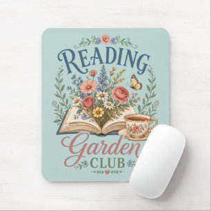 Tapis De Souris Jardin de lecture Cottagecore Floral Club