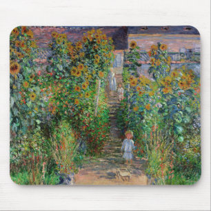 Tapis De Souris Jardin de Monet Vetheuil Impressionim Peinture