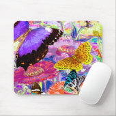 Tapis De Souris Jardin de papillon (Avec souris)