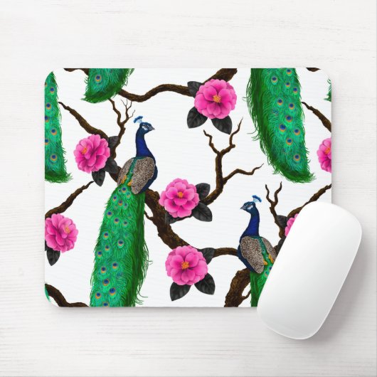 Tapis De Souris Jardin de Peacock (Avec souris)