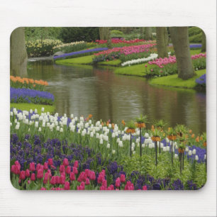 Tapis De Souris Jardin de tulipes et de jacinthes, Keukenhof Garde