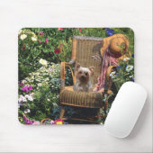 Tapis De Souris Jardin de Yorkshire Terrier Mousepad (Avec souris)