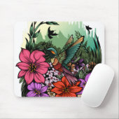 Tapis De Souris Jardin des colibris (Avec souris)