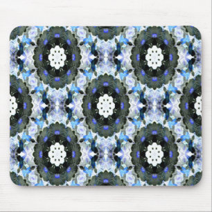 Tapis De Souris Jardin en dentelle bleue....