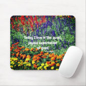 Tapis De Souris Jardin Fleur Inspirational Bonne Citation (Avec souris)