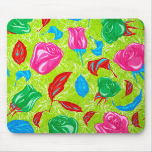 Tapis De Souris Jardin Fleuri Vibrant