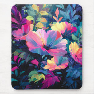 Tapis De Souris Jardin Floral de printemps de la ruée de fleurs