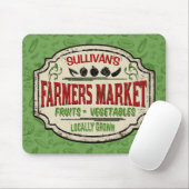 Tapis De Souris Jardin frais AJOUTER LE NOM Localement Cultivé Far (Avec souris)