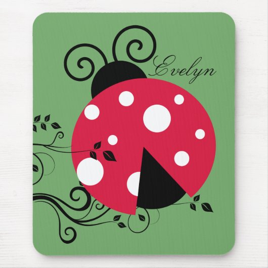 Tapis De Souris Jardin Ladybug Botanique (Devant)