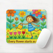 Tapis de souris Jardin Mignon (Avec souris)