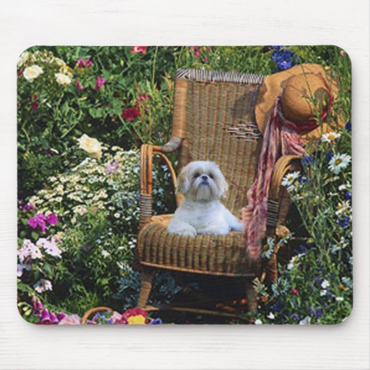 Tapis De Souris Jardin Mousepad de Shih Tzu (Devant)