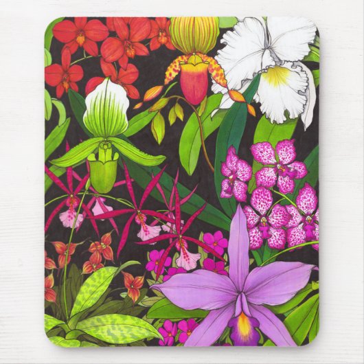 Tapis De Souris Jardin Mousepad d'orchidée (Devant)