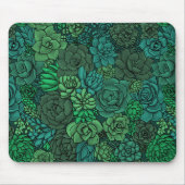 Tapis De Souris Jardin succulent en vert (Devant)