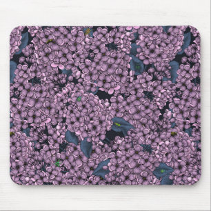 Tapis De Souris Jardin Violet Lilac