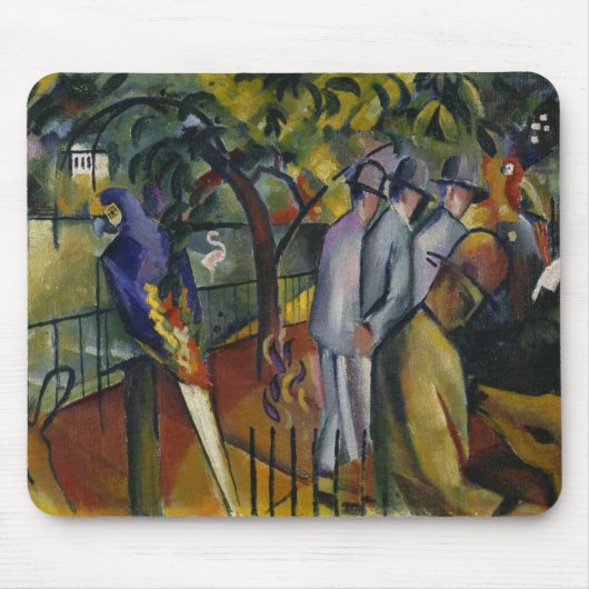 Tapis De Souris Jardin zoologique I d'August Macke | (Devant)