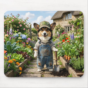 Tapis De Souris Jardinier Corgi