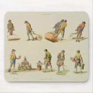 Tapis De Souris Jardiniers, vol.2, plat 97, de "microcosme", prin