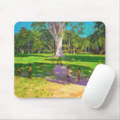 Tapis De Souris Jardins botaniques Dominique de match de cricket (Avec souris)