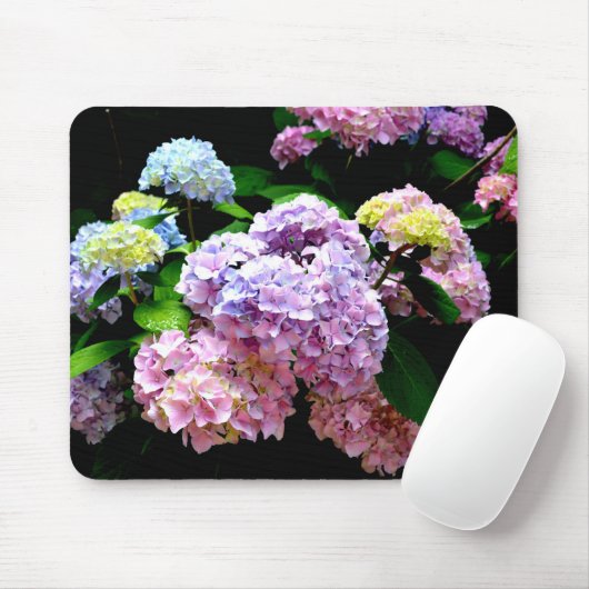 Tapis De Souris Jardins d'Hydrangea (Avec souris)