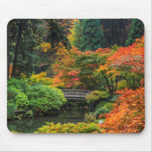 Tapis De Souris Jardins japonais en automne à Portland, Oregon 5