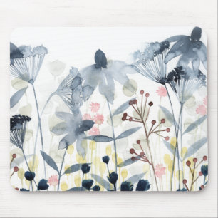 Tapis De Souris Jardins stratifiés - Fleurs aquarelles
