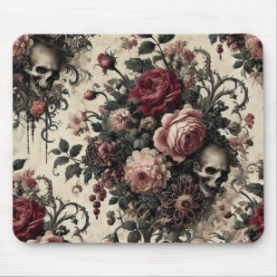 Tapis De Souris Jardins suspendus de l'Arcane - Floral gothique