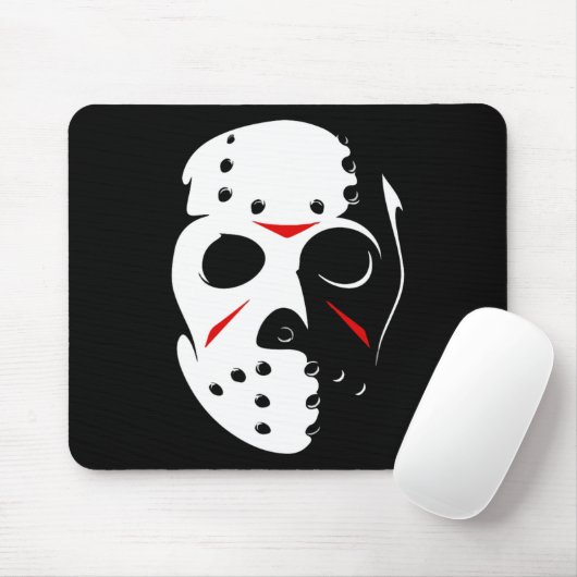 Tapis De Souris Jason Halloween Masque de Hockey Vendredi 13 (Avec souris)