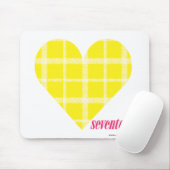 Tapis De Souris Jaune 2 de plaid (Avec souris)