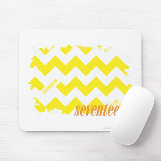 Tapis De Souris Jaune 2 de zigzag (Avec souris)