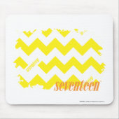 Tapis De Souris Jaune 2 de zigzag (Devant)
